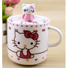 hot sale 300ml hello kitty ceramic cup